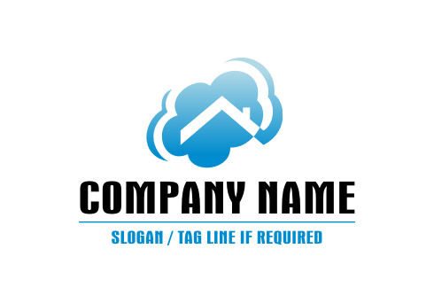 Logo Design Real Estate on Pre Designed Logo Real Estate Cloud Logo